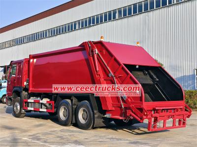 HOWO 20 cbm truck trash compactor