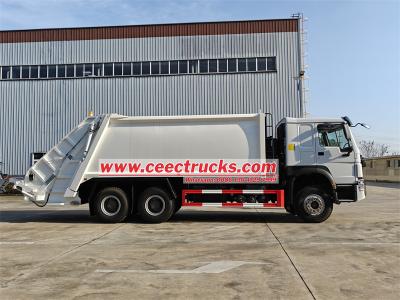 HOWO 20 cbm garbage compactor truck