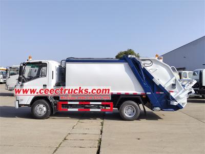 Isuzu 10cbm garbage truck with compactor