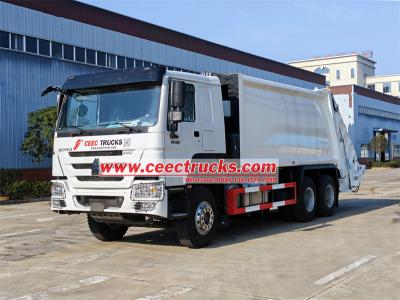 HOWO 20 cbm garbage compactor truck