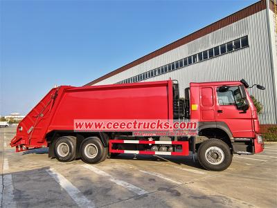 HOWO 20 cbm truck trash compactor