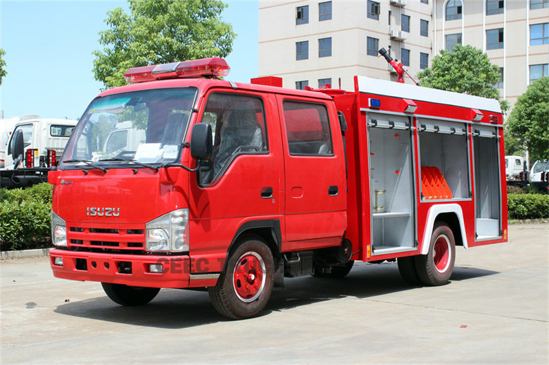 Isuzu water tank fire truck maintenance