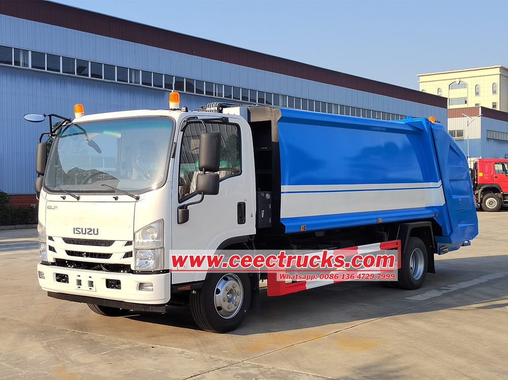 How to use Isuzu rear loader compactor truck？