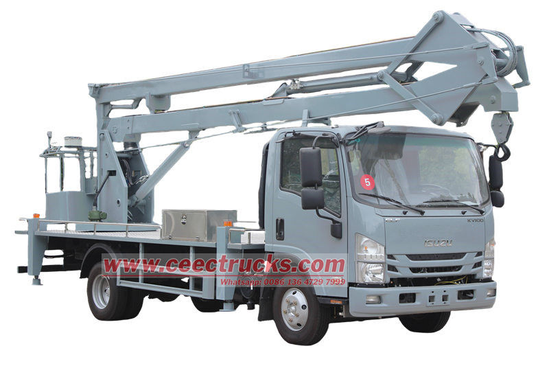 Isuzu KV100 14m folding arm aerial work vehicle