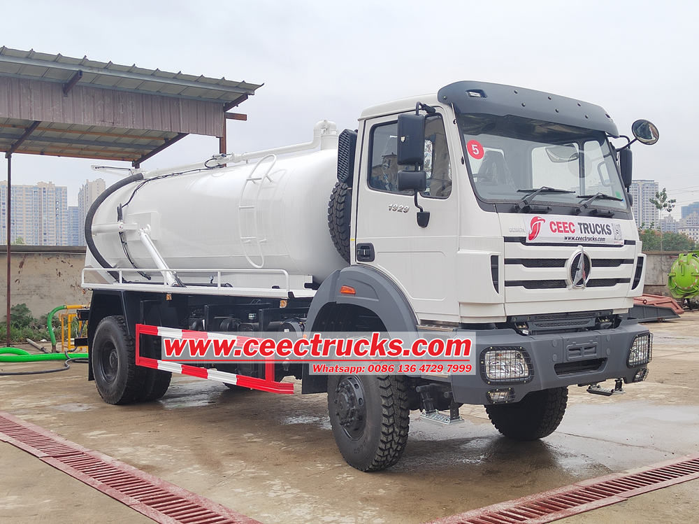 How to use Beiben vacuum sewage suction truck?