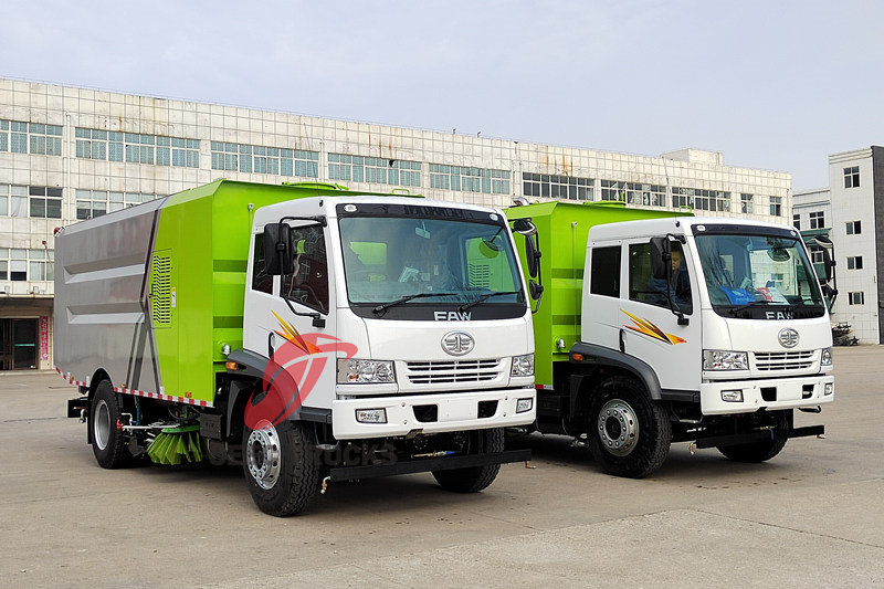 FAW 4x2 right hand drive Airport Street Sweeper Truck