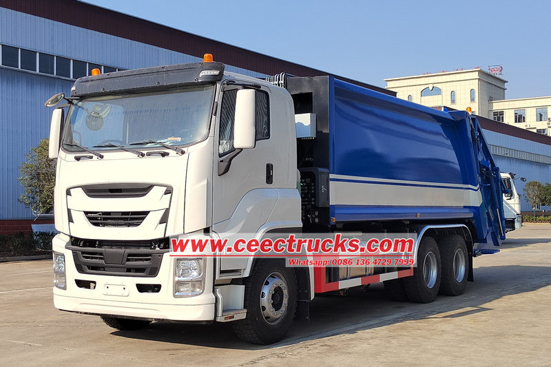 Isuzu GIGA 20cbm hydraulic rear loading garbage truck