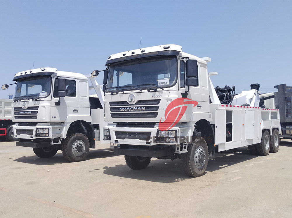 Shacman F3000 heavy towing wrecker truck are export to Ethiopia